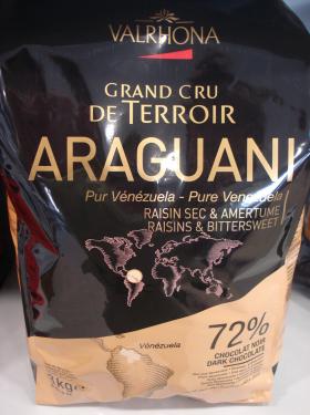 ARAGUANI 72% GRAND CRU DE TERROIR (fèves) 3 kilos Valrhona